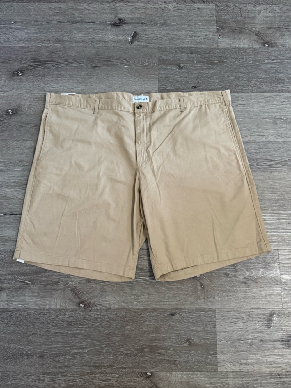 Saddlebred Comfort Flex Khaki Shorts Mens 48W Classic Fit Stretch 10" Inseam NWT